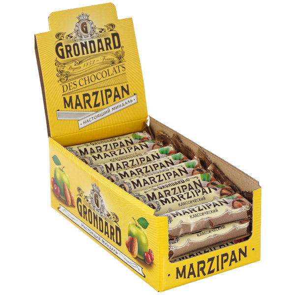 №1 TM Grondard     (9389) Батончики глазированные Марципановые Классика, (24шт по 50г)      в Свободном