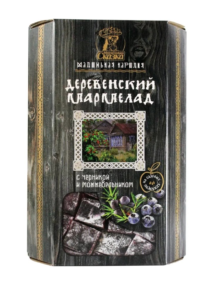  Мармелад деревенский "С черникой и можжевельником" 300г в Свободном